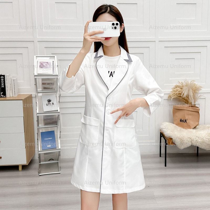 Uniforme de belleza negro con  - Medical Lab Hospital reseña y precio