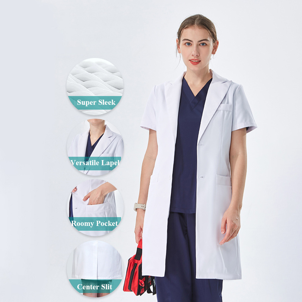 Bata de Laboratorio Blanca con - Medical Lab Hospital reseña y precio